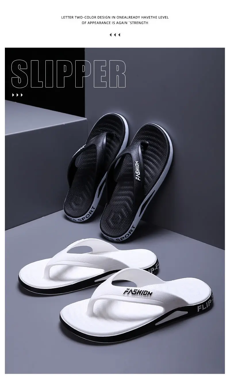 Slippers Men's Summer Thick-soled Non-slip Odor Deodorant Flip-flops Men's Super Soft Outwear Home Bathroom Wear-resistant Summer Sandals — feature 13
