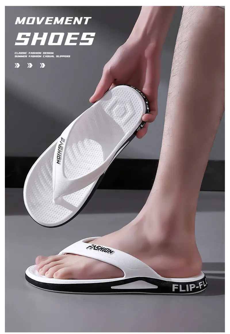Slippers Men's Summer Thick-soled Non-slip Odor Deodorant Flip-flops Men's Super Soft Outwear Home Bathroom Wear-resistant Summer Sandals — feature 15