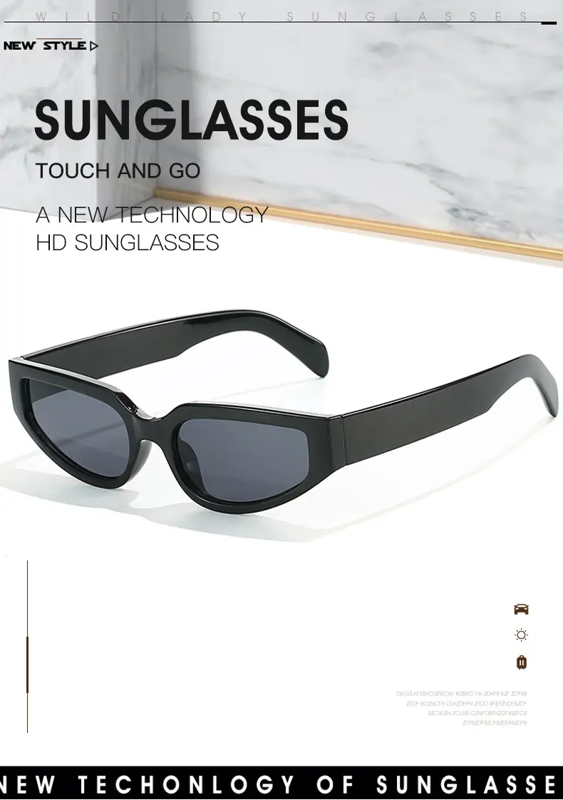 2024 White Retro Cross-Border Sunglasses for Women — feature 1