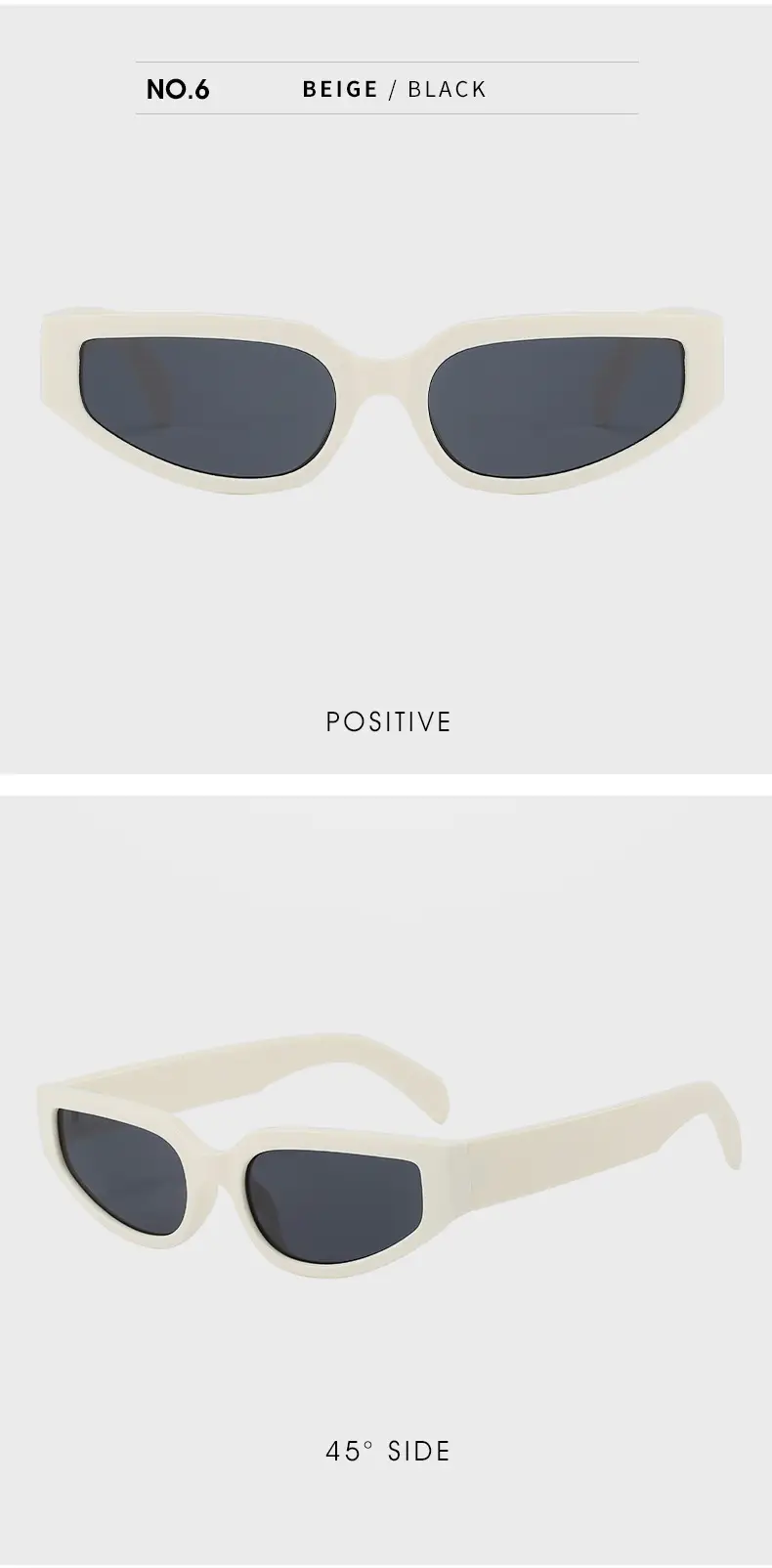 2024 White Retro Cross-Border Sunglasses for Women — feature 18