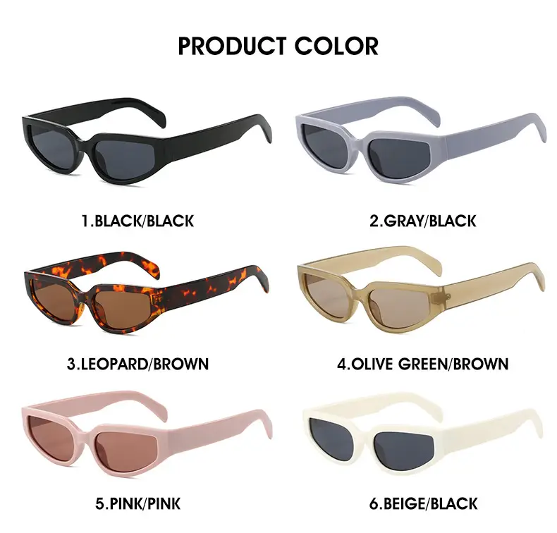 2024 White Retro Cross-Border Sunglasses for Women — feature 5