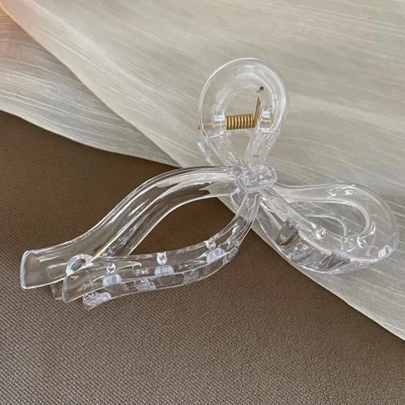 Korean Acrylic Bow Hair Clips Women Spring Summer - Image 4