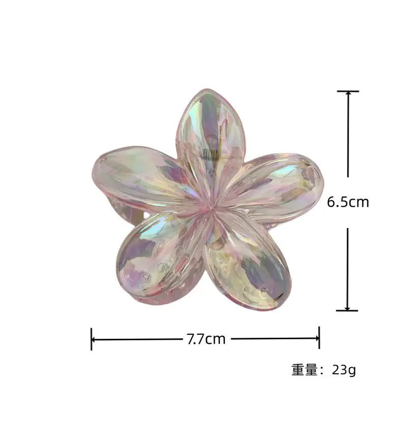 Holographic Egg Flower Hair Clips for Women — feature 5