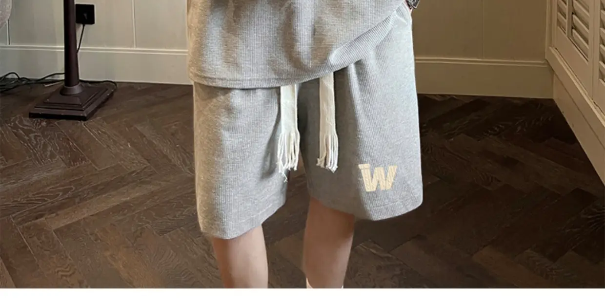 Teenager Black Waffle Short Sleeve Suit 15yo Junior High — feature 4
