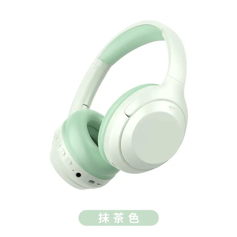 Wireless Bluetooth Headset Pink Beige Gaming Sports - Image 5