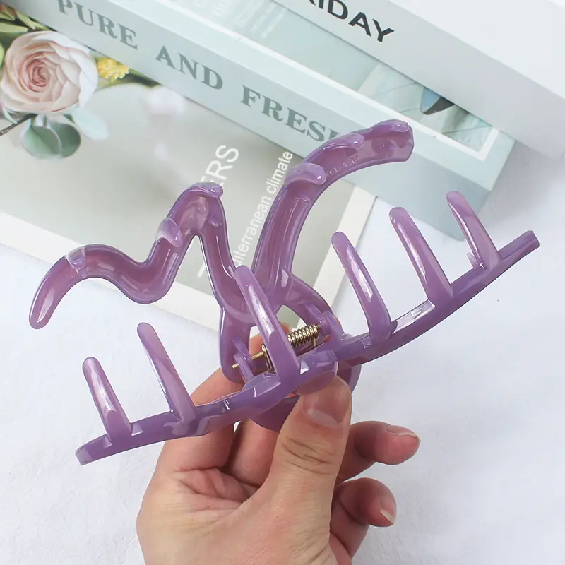 2024 New Spring Frosted Hair Clip Women Large Wave - Image 13