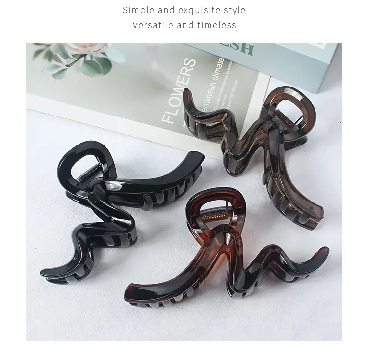 2024 New Spring Frosted Hair Clip Women Large Wave — feature 5