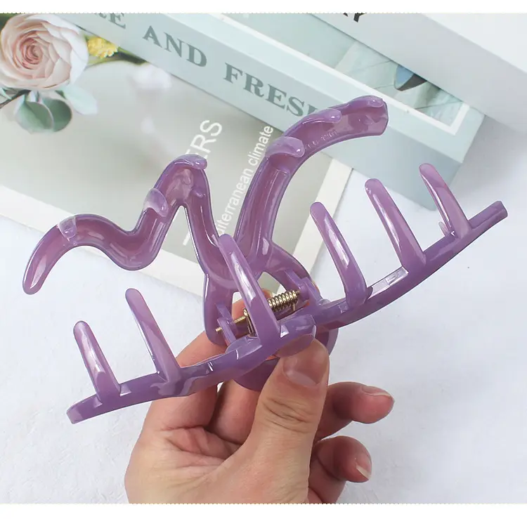 2024 New Spring Frosted Hair Clip Women Large Wave — feature 8