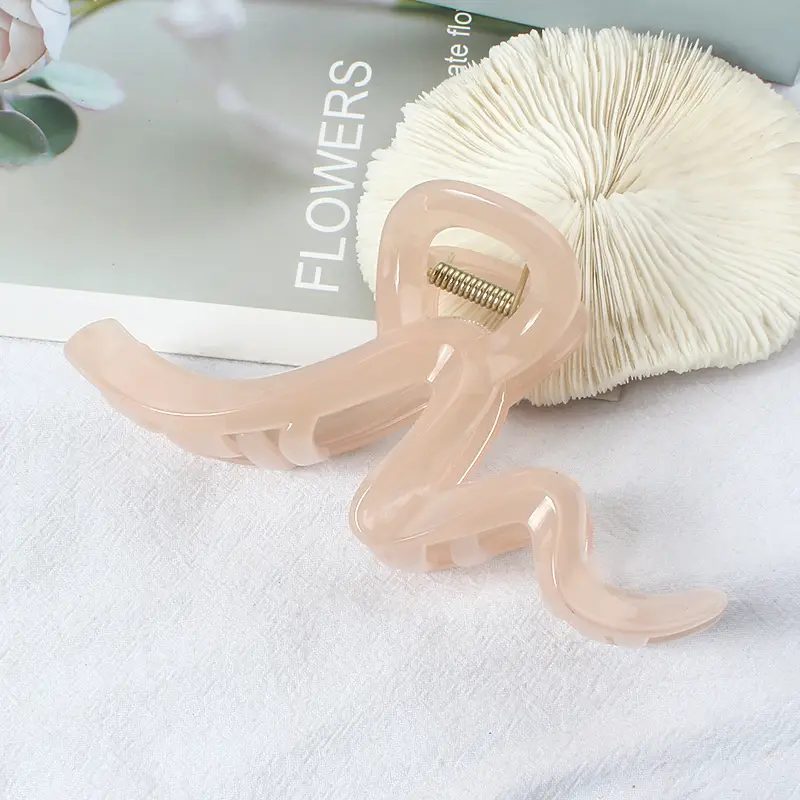 2024 New Spring Frosted Hair Clip Women Large Wave - Image 5