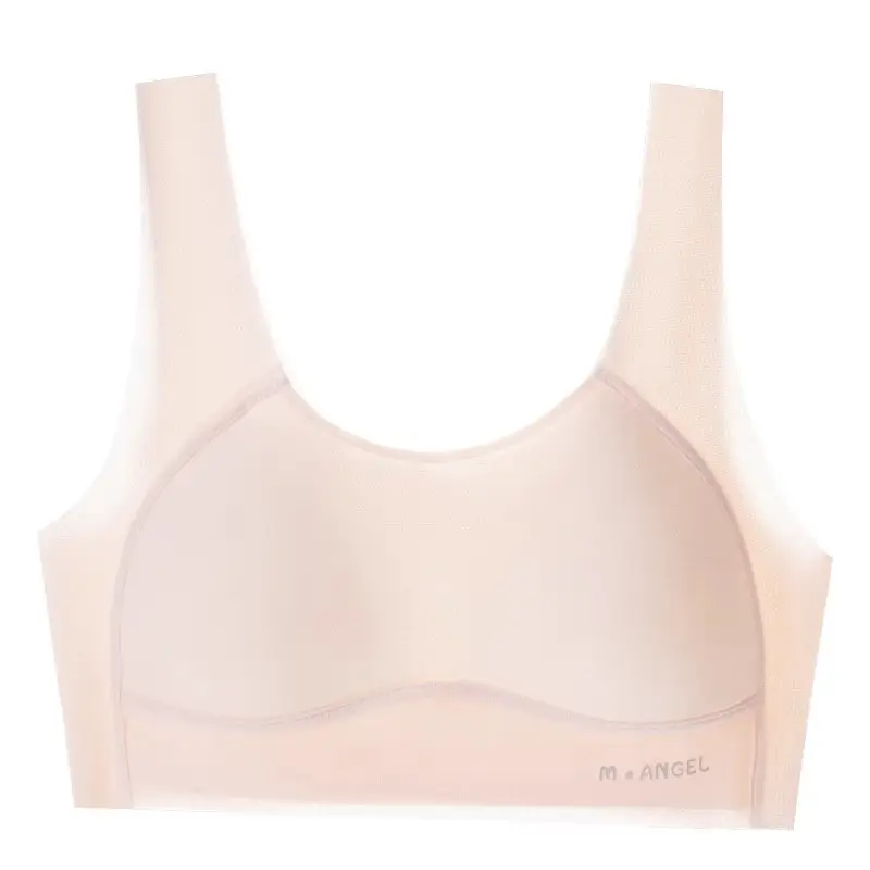 Junior High School Senior high school Students Girls Underwear Puberty Development Two-stage Sports Thin Vest Traceless Bra