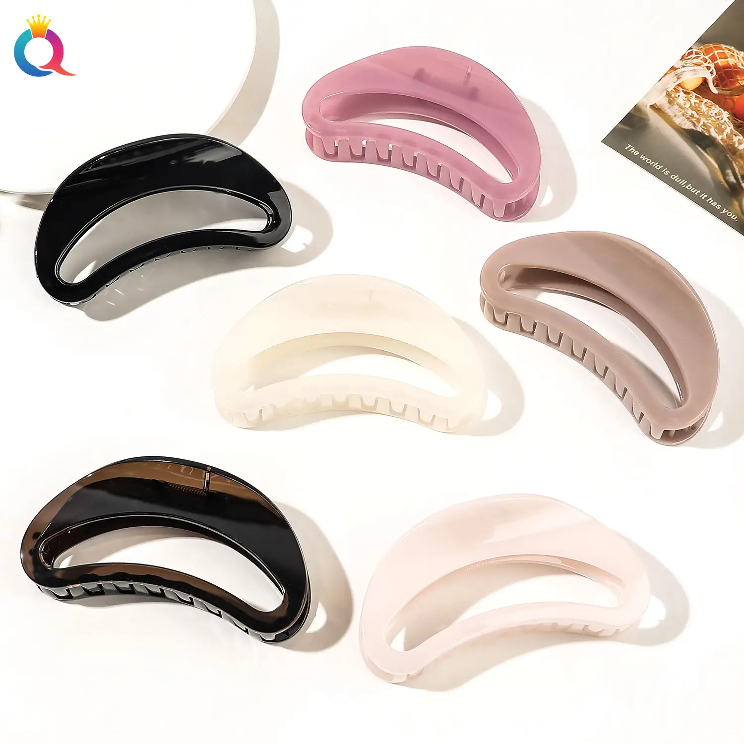 Qiyue Black Shark Hair Grab Clip Large — feature 15