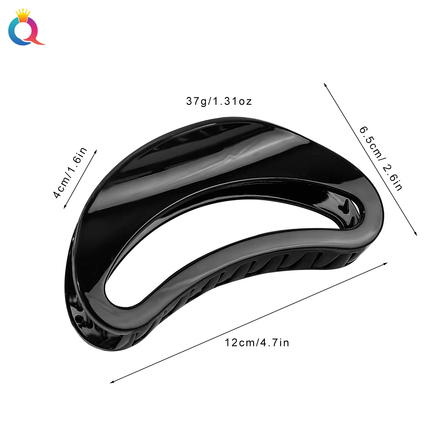 Qiyue Black Shark Hair Grab Clip Large — feature 22