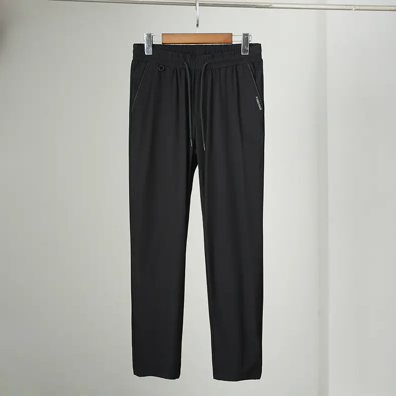 Men's Light Blue Ice Silk Ankle Pants Quick-Drying — feature 5
