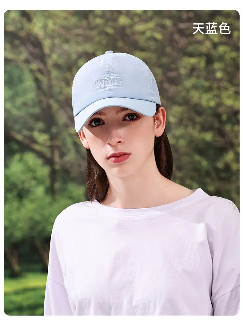 Women Sports Cap Gray Hooded Baseball Hat — feature 18