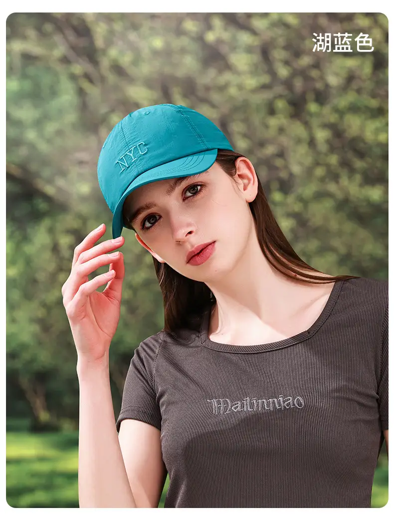 Women Sports Cap Gray Hooded Baseball Hat — feature 19