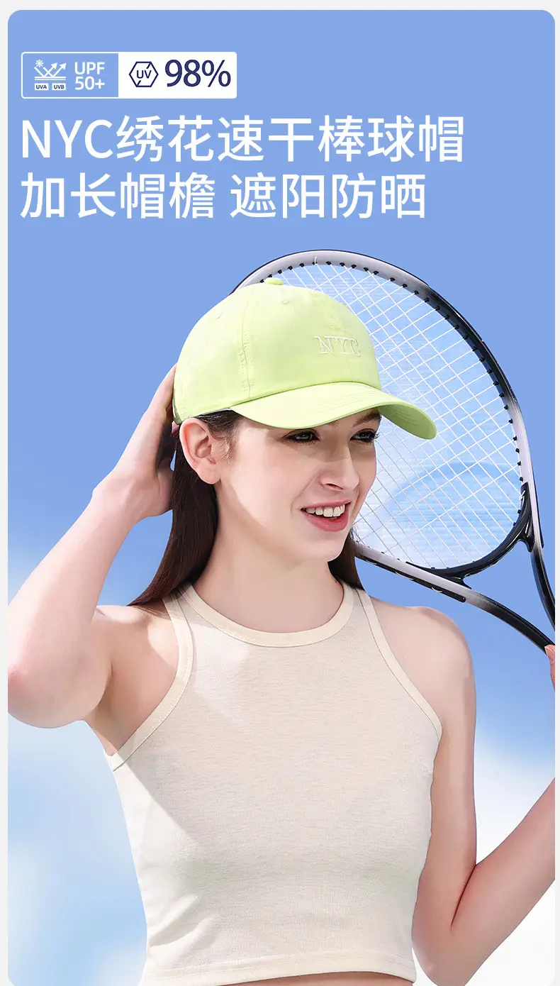 Women Sports Cap Gray Hooded Baseball Hat — feature 3