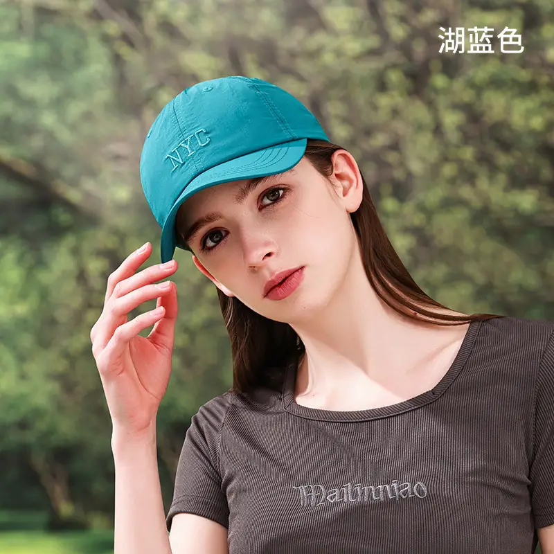 Women Sports Cap Gray Hooded Baseball Hat - Image 11