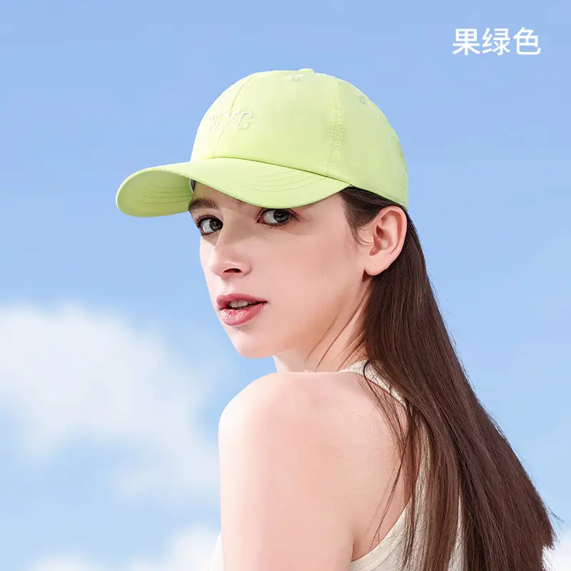 Women Sports Cap Gray Hooded Baseball Hat - Image 2