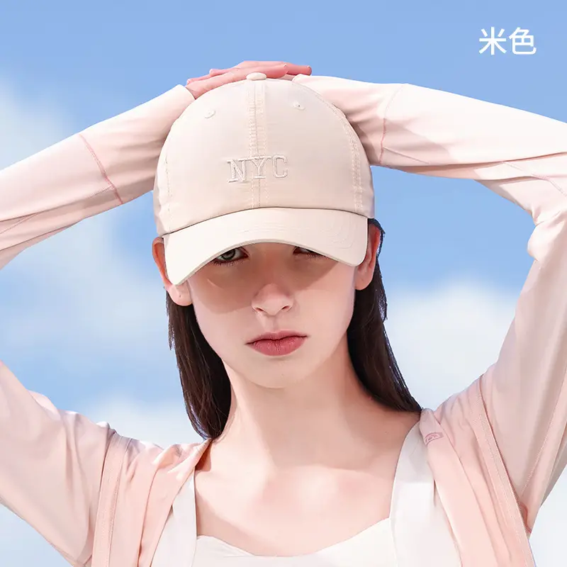 Women Sports Cap Gray Hooded Baseball Hat - Image 5