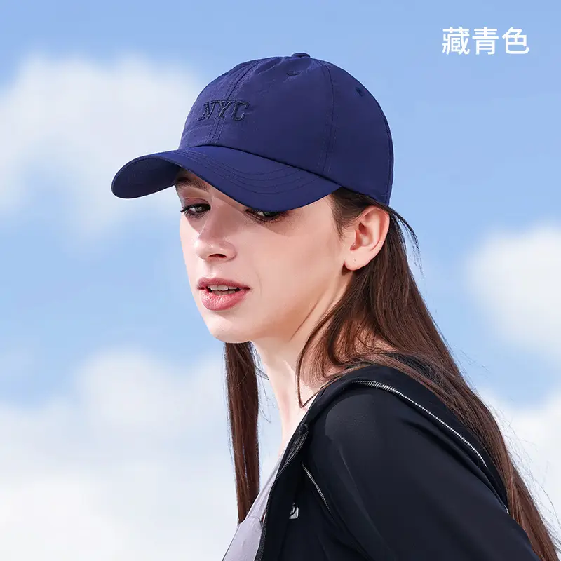 Women Sports Cap Gray Hooded Baseball Hat - Image 8