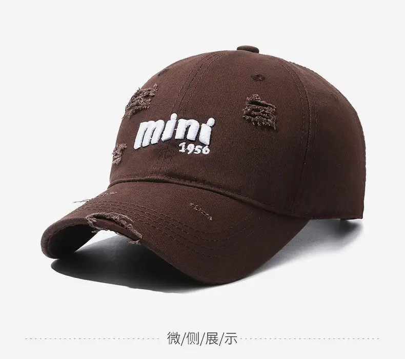 Men Women Gray Embroidered Baseball Cap 956 — feature 9