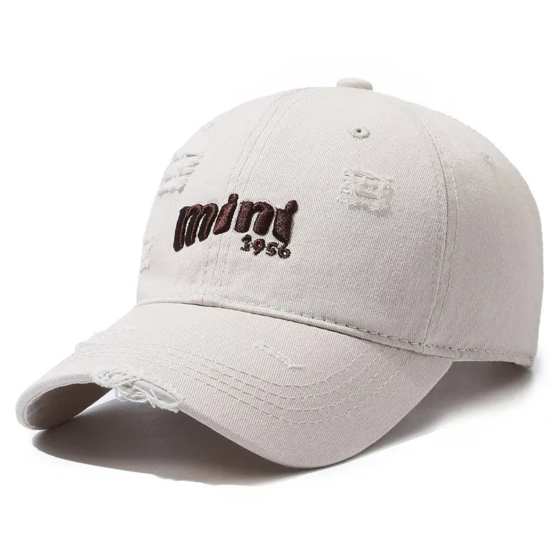 Men Women Gray Embroidered Baseball Cap 956 - Image 2