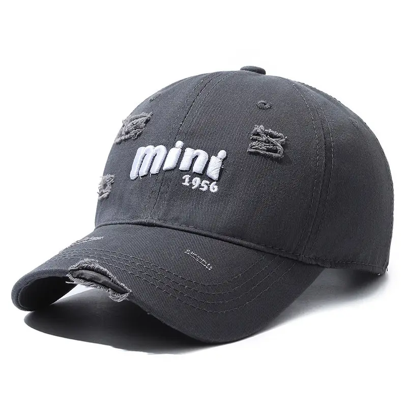Men Women Gray Embroidered Baseball Cap 956 - Image 6