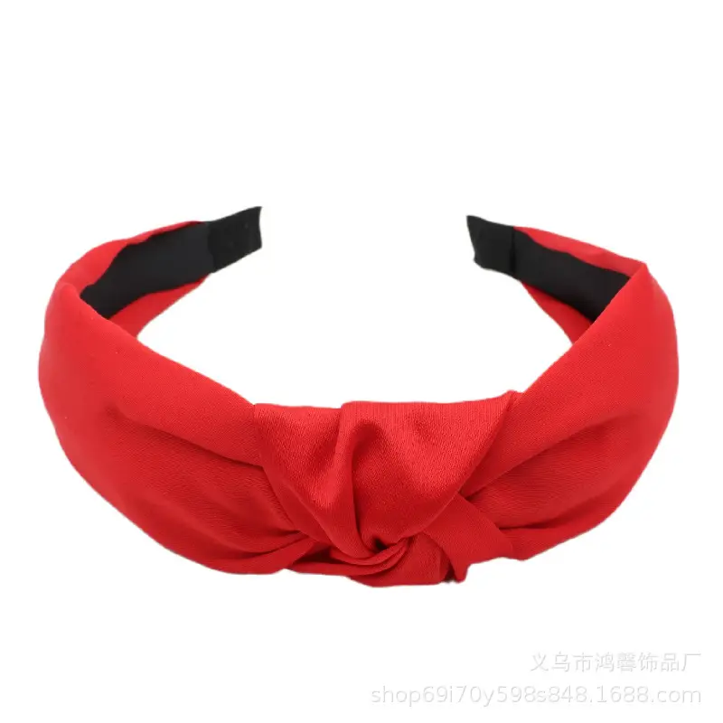 Purple Cross Knot Hair Hoop for Women
