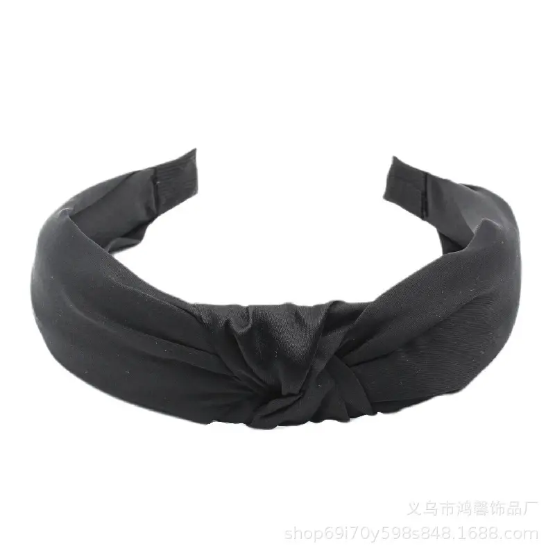 Purple Cross Knot Hair Hoop for Women