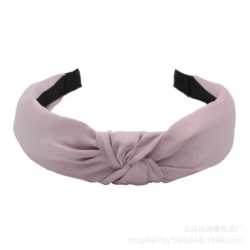 Purple Cross Knot Hair Hoop for Women
