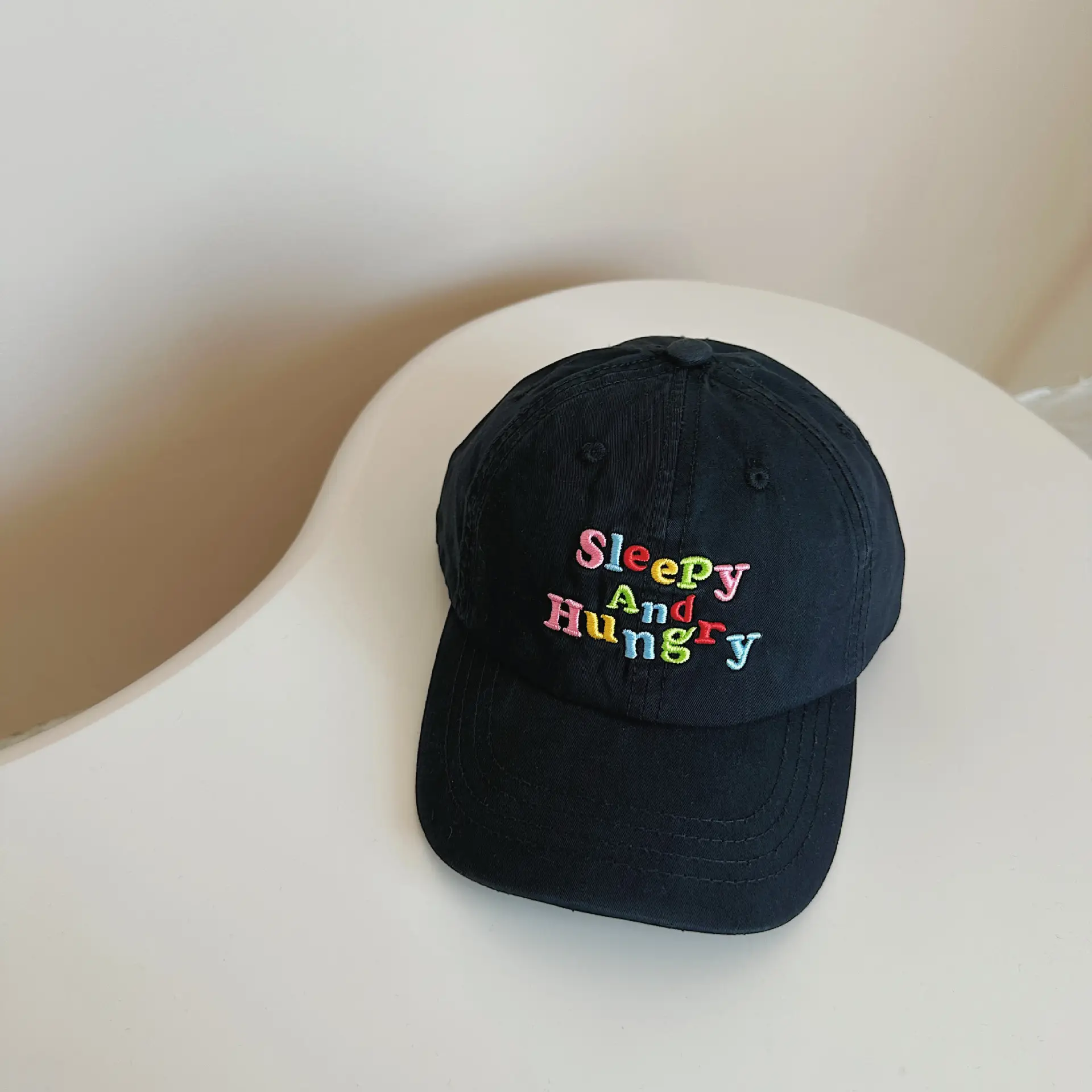 2024 Black Sleepy Hopy Cap for Boys Girls - Image 5