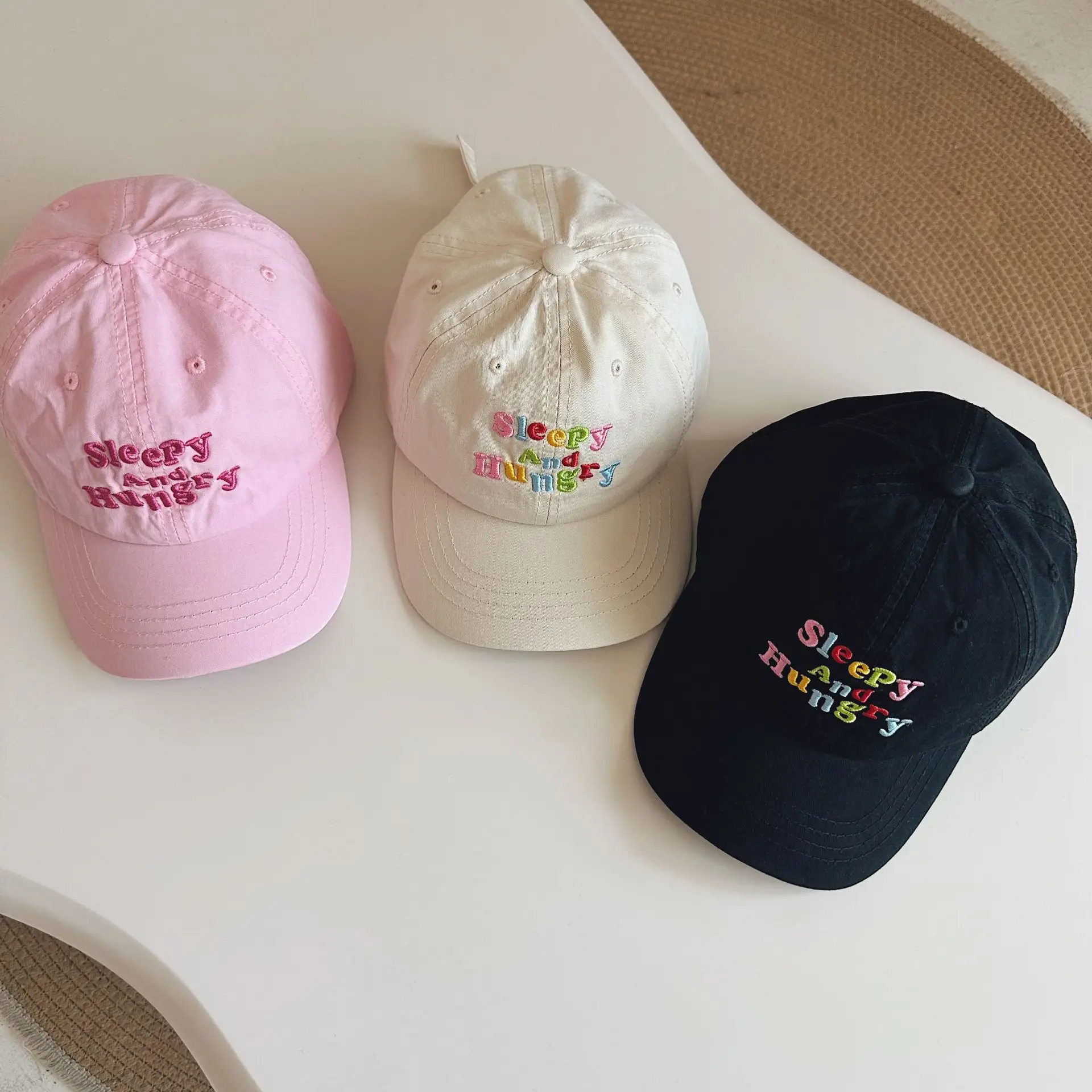 2024 Black Sleepy Hopy Cap for Boys Girls — feature 2