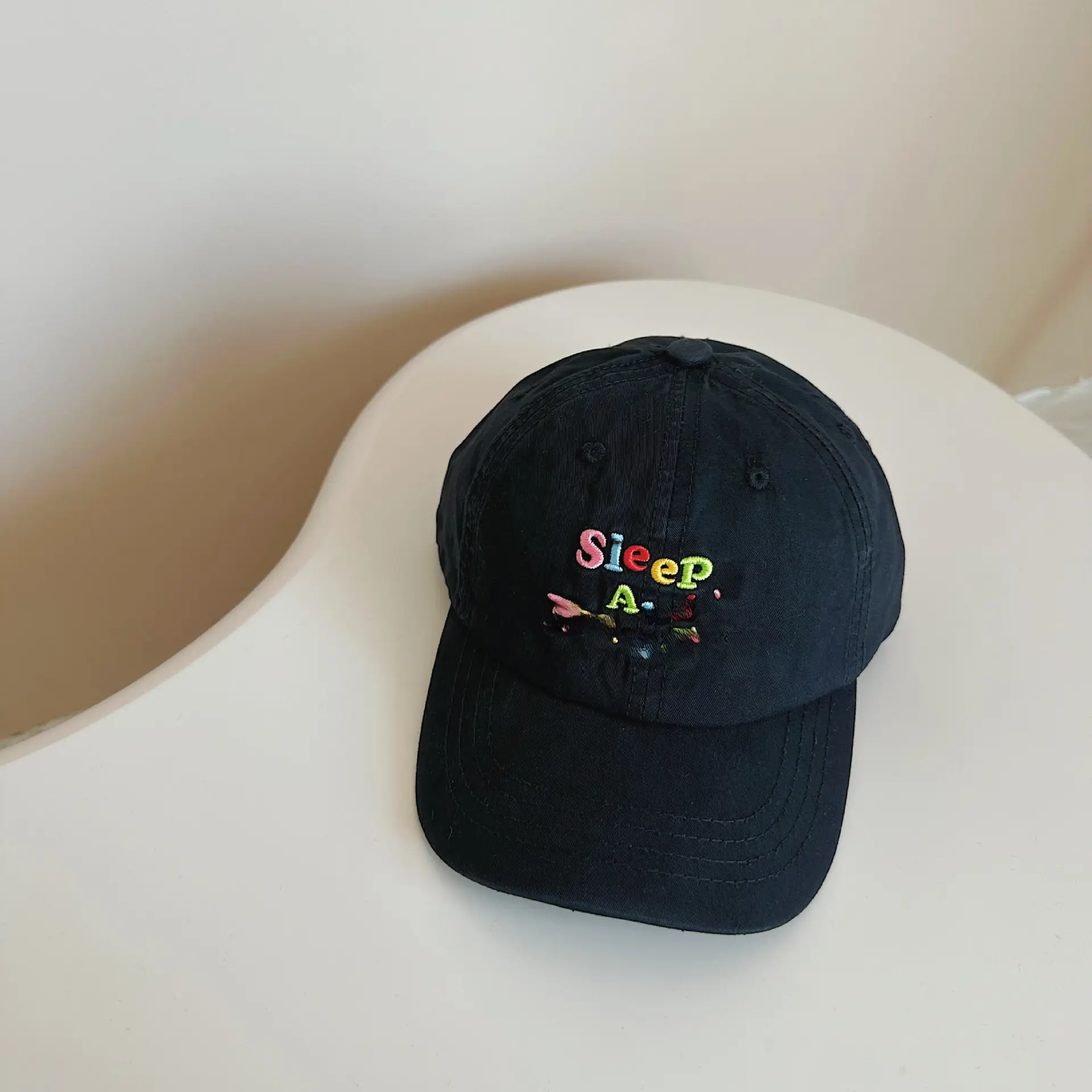 2024 Black Sleepy Hopy Cap for Boys Girls - Image 2