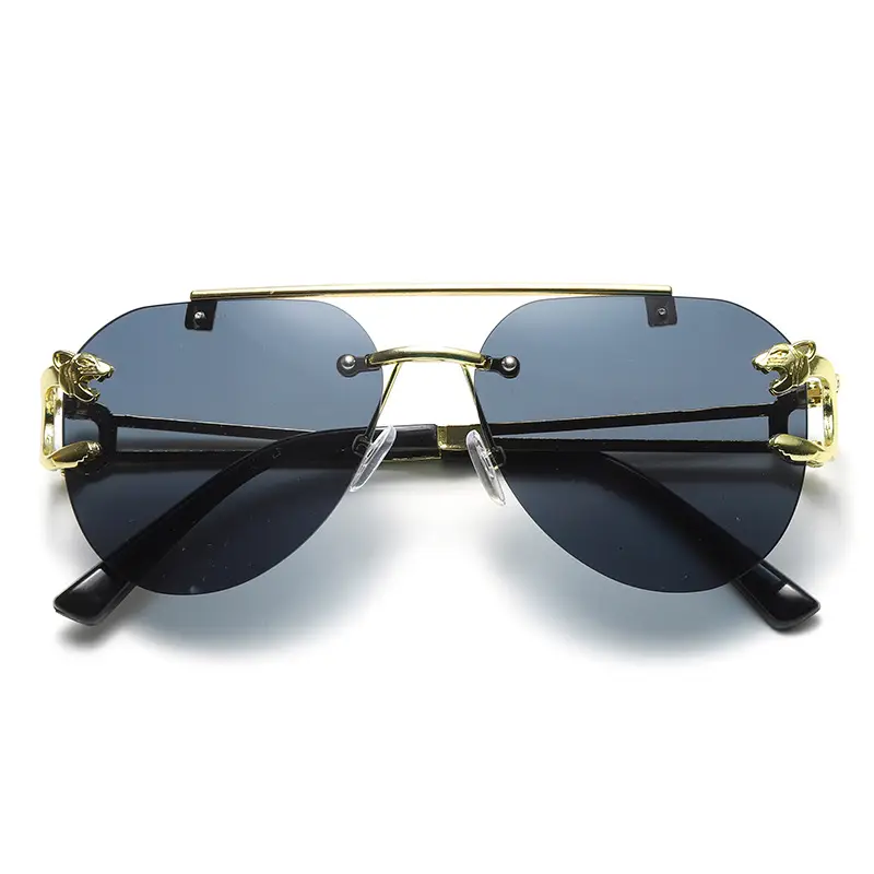 Double Beam Leopard Head Sunglasses Women Men - Image 7