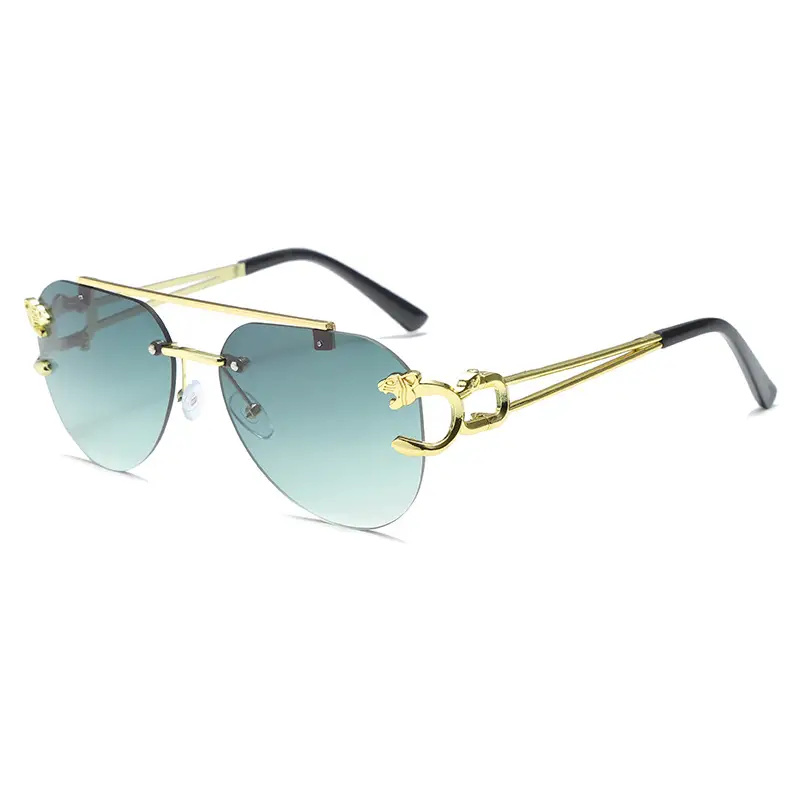 Double Beam Leopard Head Sunglasses Women Men - Image 9
