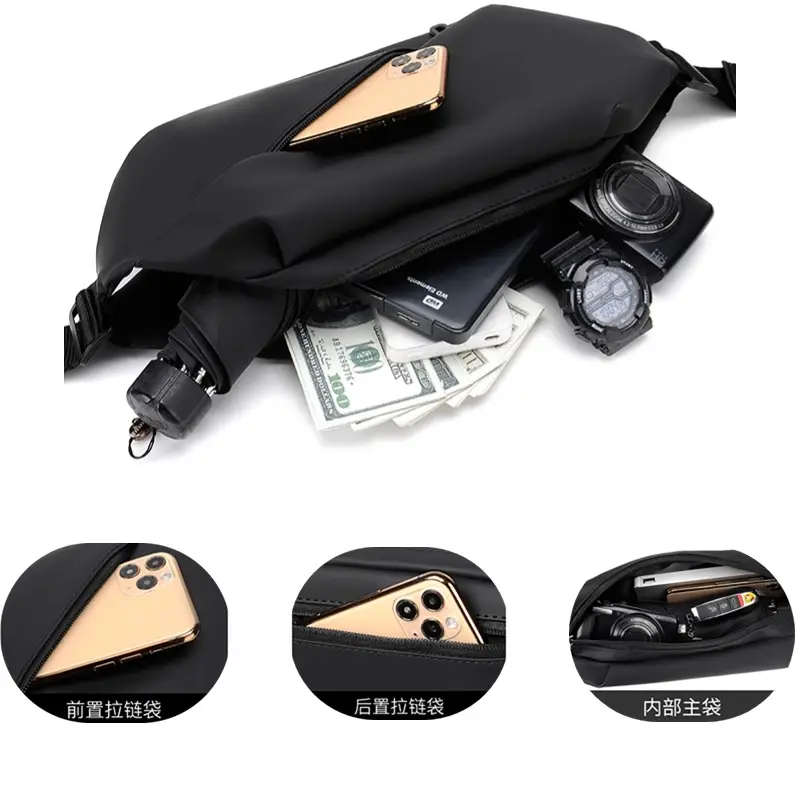 Men's Waterproof Crossbody Phone Bag with Cash Holder - Image 4