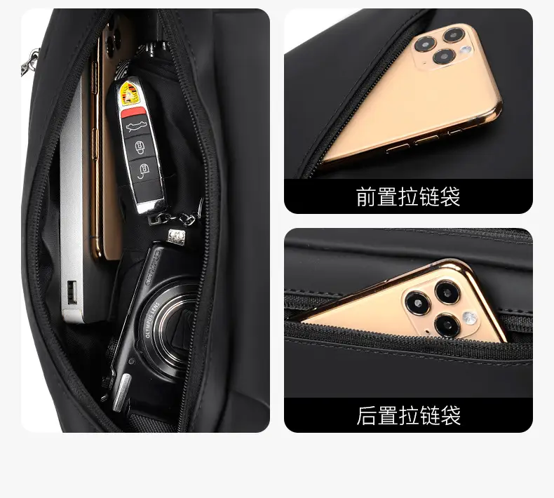 Men's Waterproof Crossbody Phone Bag with Cash Holder — feature 10