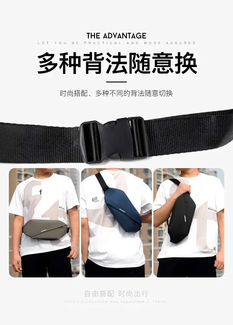 Men's Waterproof Crossbody Phone Bag with Cash Holder — feature 9