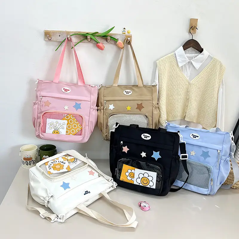 Pink Japanese Style Crossbody Bag for Students 2024 - Image 7