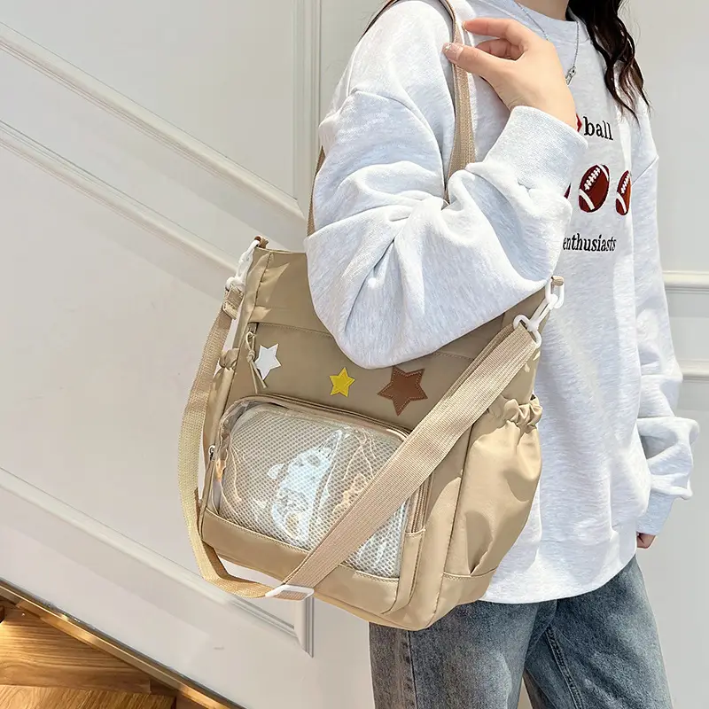 Pink Japanese Style Crossbody Bag for Students 2024 - Image 8