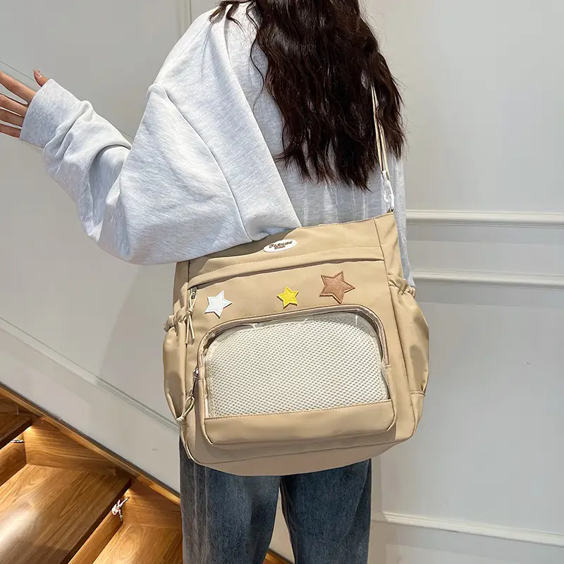 Pink Japanese Style Crossbody Bag for Students 2024 - Image 9