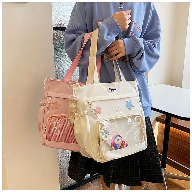 Pink Japanese Style Crossbody Bag for Students 2024 — feature 16