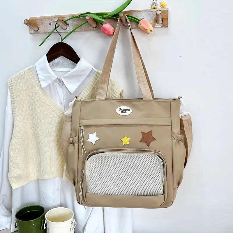 Pink Japanese Style Crossbody Bag for Students 2024 - Image 4