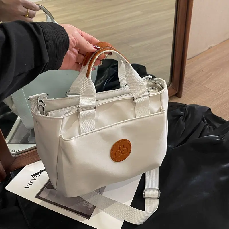 Women's White Leather Shoulder Crossbody Bag 2024 - Image 5