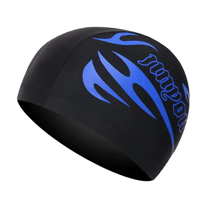 Factory direct swimming cap new flower cloth cap spot wholesale quick-drying fashion pattern knitted cloth swimming cap swimming cap