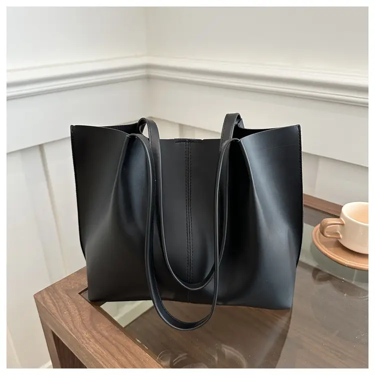 Women Retro Brown Large Tote Bag 2024 Spring — feature 10