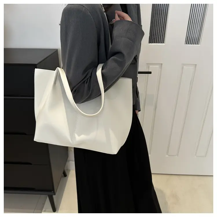 Women Retro Brown Large Tote Bag 2024 Spring — feature 20