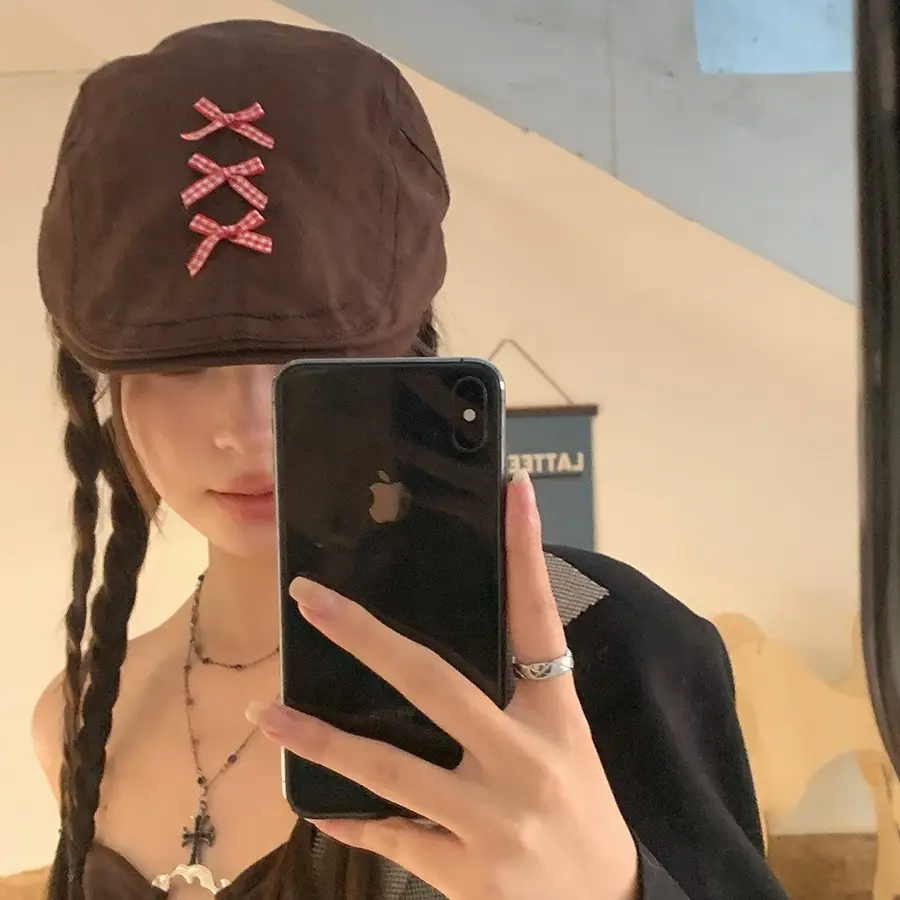 Japanese Style Sweet Anti-forward Cap for Women 2024 - Image 9