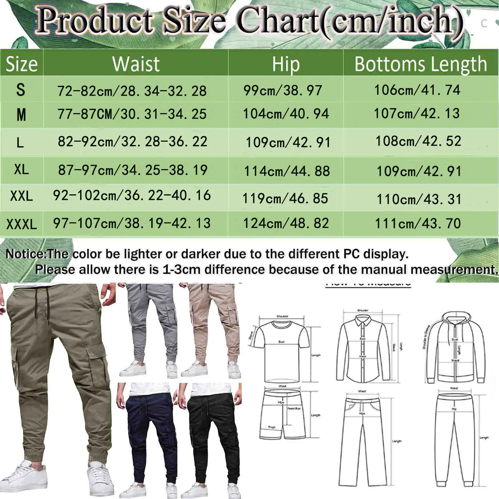 European & American Men's Black Drawstring Joggers with Multi-Pockets — feature 1