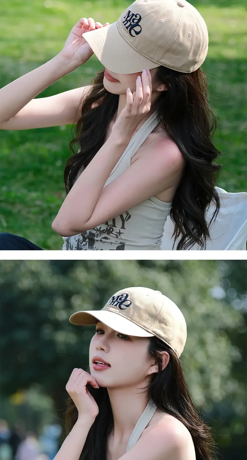 Women Black Logo Baseball Cap with "We" Embroidery — feature 2